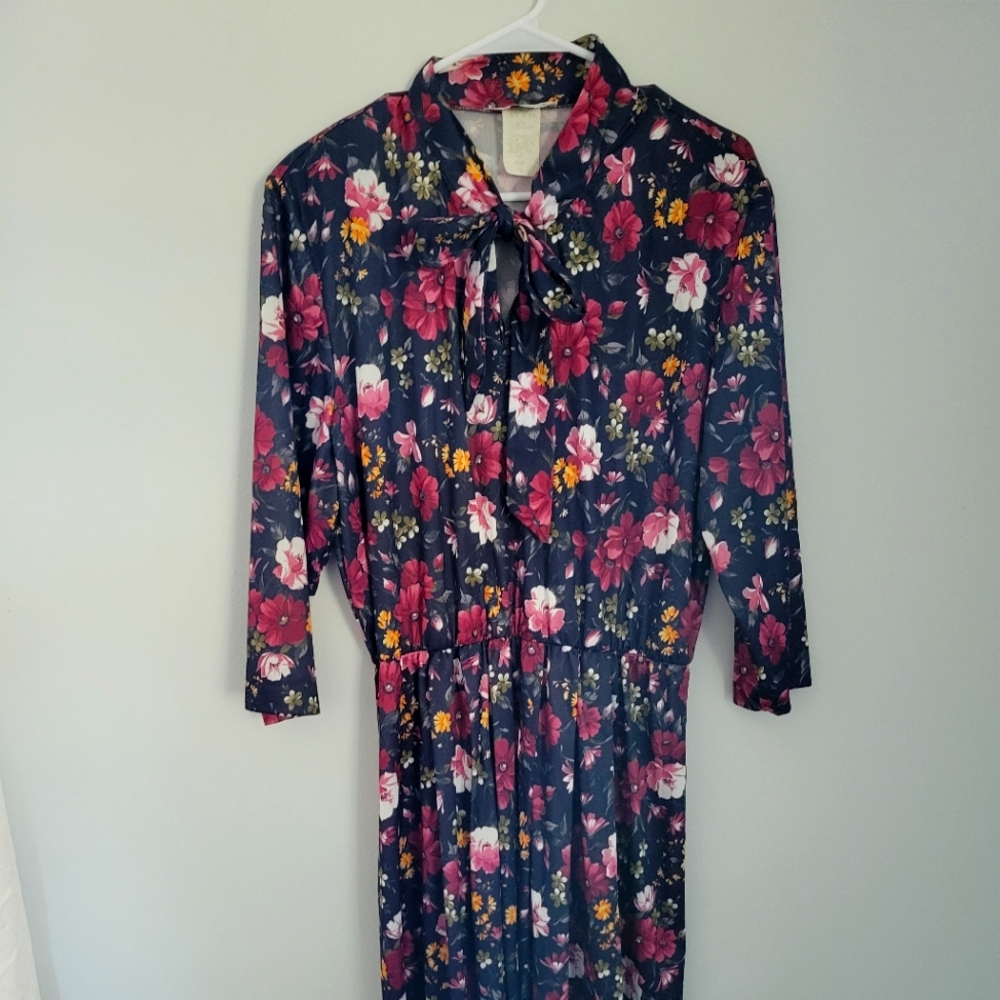 Floral Print Vintage Dress